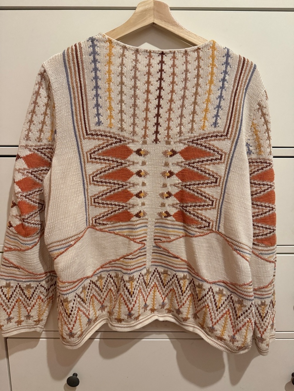 Peruvian Connection 100% Pima Cotton Knit Cardigan - Picture 4 of 5